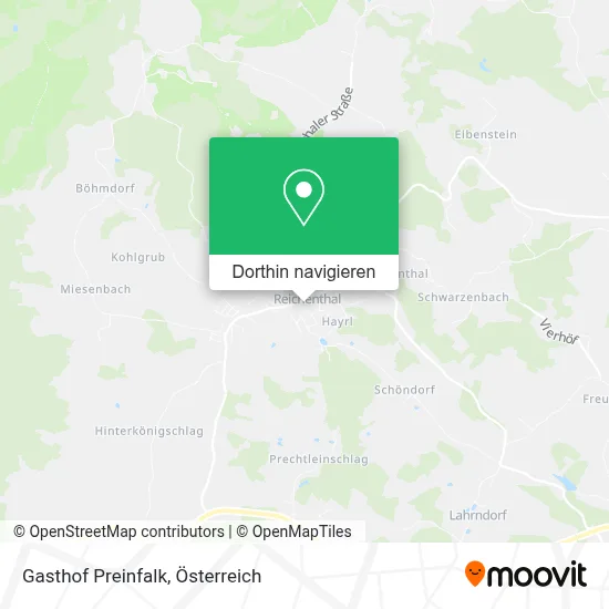 Gasthof Preinfalk Karte