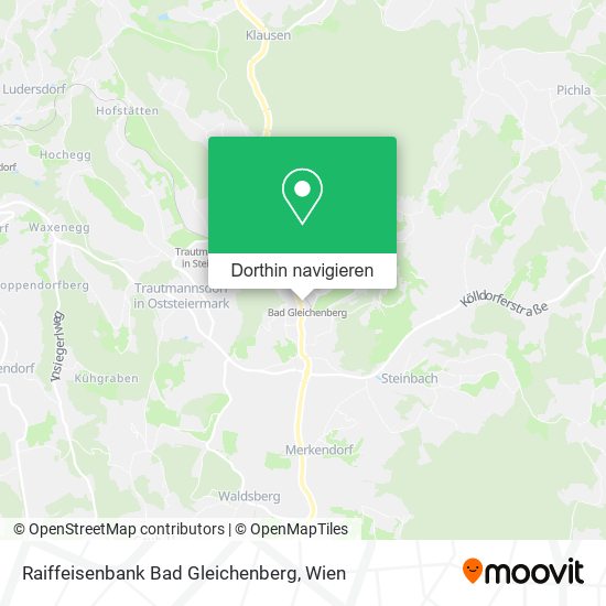Raiffeisenbank Bad Gleichenberg Karte