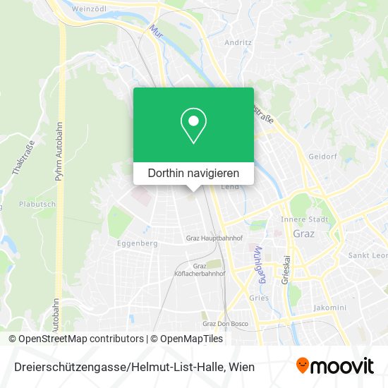 Dreierschützengasse / Helmut-List-Halle Karte