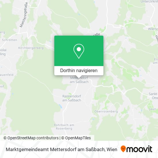 Marktgemeindeamt Mettersdorf am Saßbach Karte