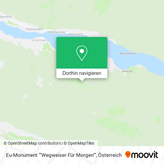 Eu-Monument ""Wegweiser Für Morgen"" Karte