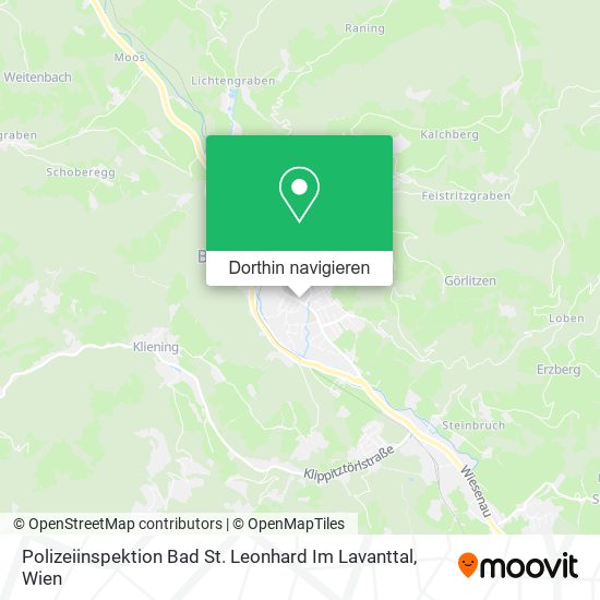 Polizeiinspektion Bad St. Leonhard Im Lavanttal Karte