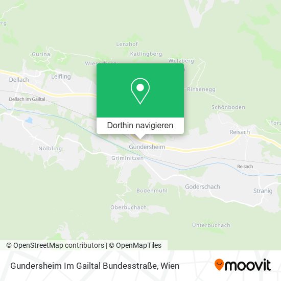 Gundersheim Im Gailtal Bundesstraße Karte