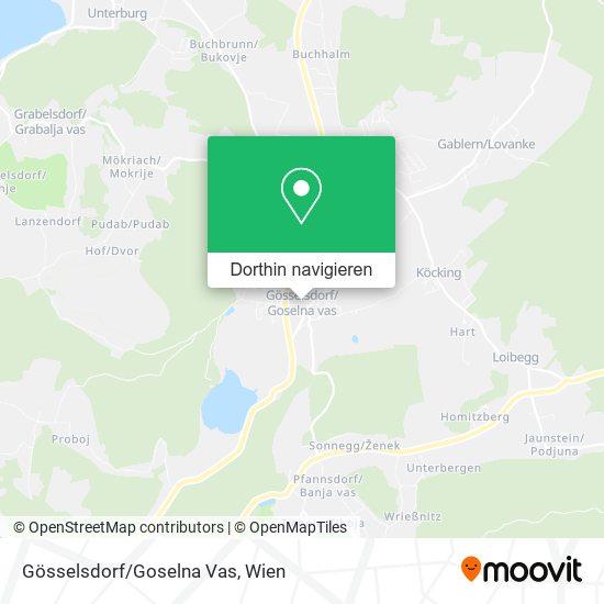 Gösselsdorf/Goselna Vas Karte