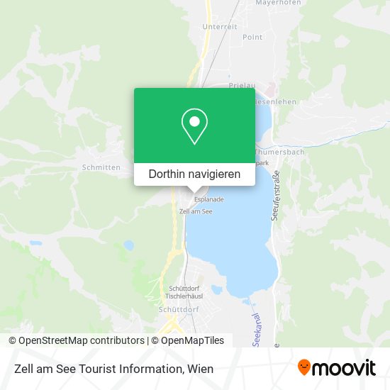 Zell am See Tourist Information Karte