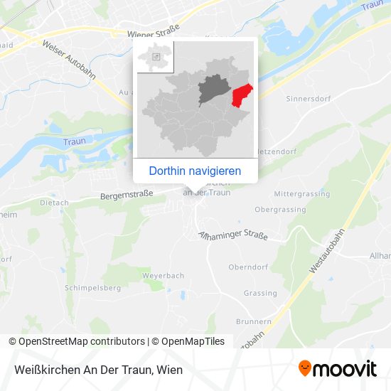 Weißkirchen An Der Traun Karte