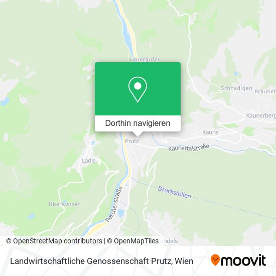 Landwirtschaftliche Genossenschaft Prutz Karte