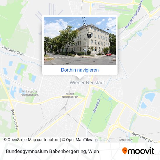 Bundesgymnasium Babenbergerring Karte