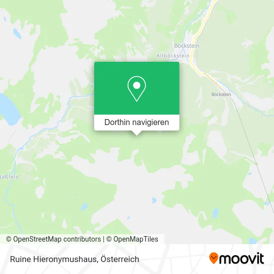 Ruine Hieronymushaus Karte