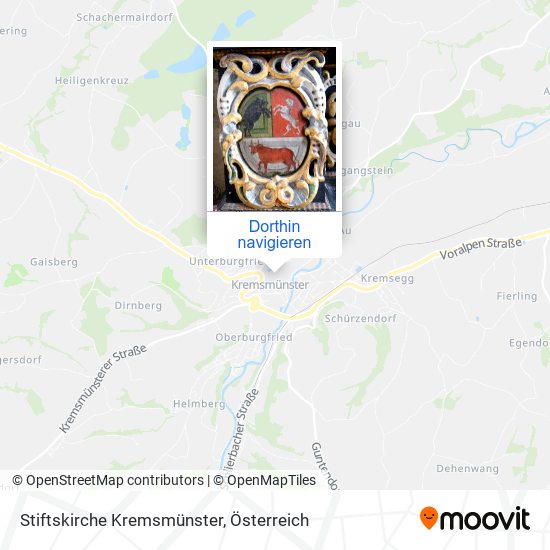 Stiftskirche Kremsmünster Karte