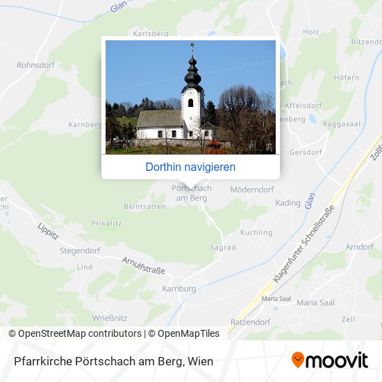 Pfarrkirche Pörtschach am Berg Karte