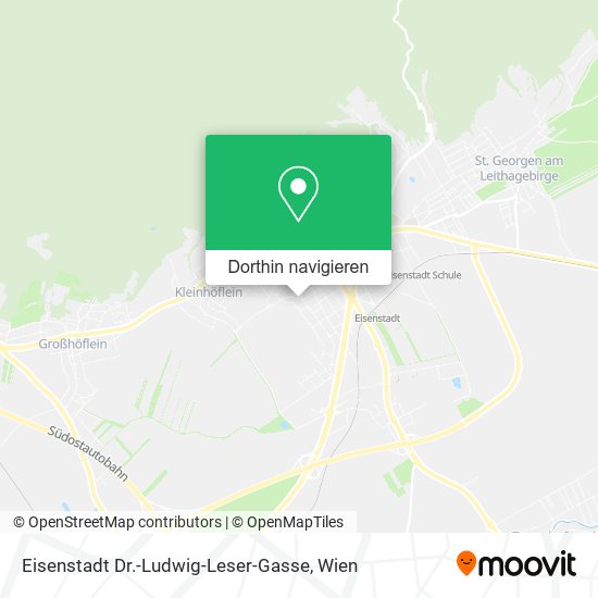 Eisenstadt Dr.-Ludwig-Leser-Gasse Karte