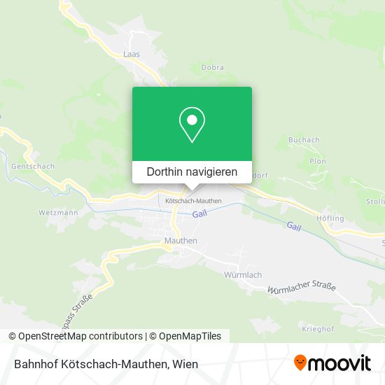Bahnhof Kötschach-Mauthen Karte