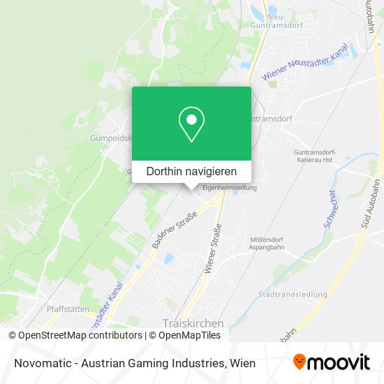 Novomatic - Austrian Gaming Industries Karte