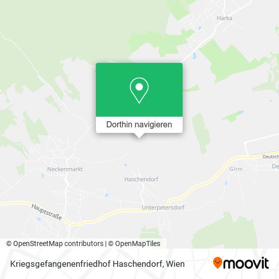 Kriegsgefangenenfriedhof Haschendorf Karte