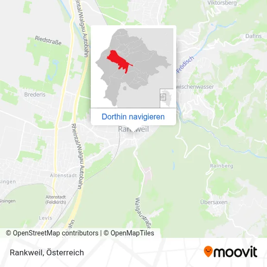 Rankweil Karte