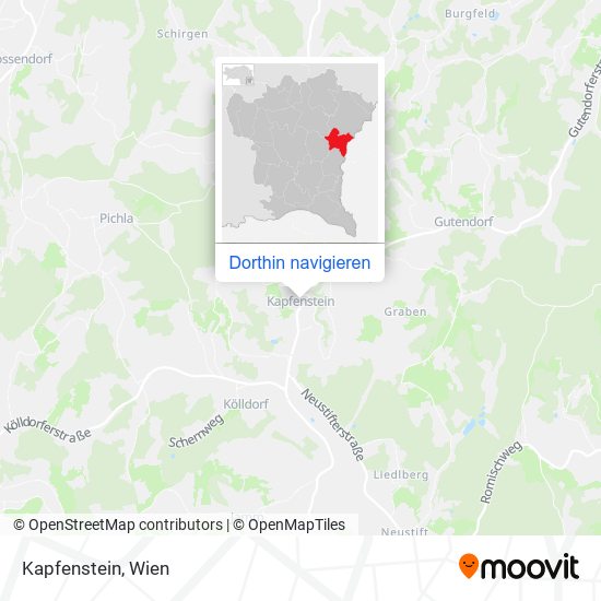 Kapfenstein Karte