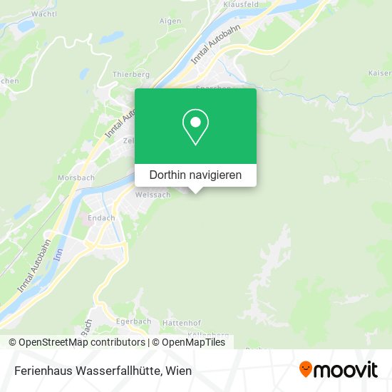 Ferienhaus Wasserfallhütte Karte
