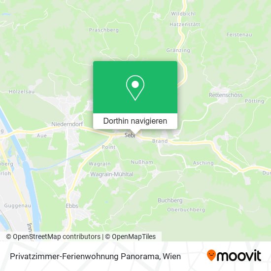 Privatzimmer-Ferienwohnung Panorama Karte