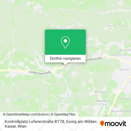 Kontrollplatz Lofererstraße B178, Going am Wilden Kaiser Karte