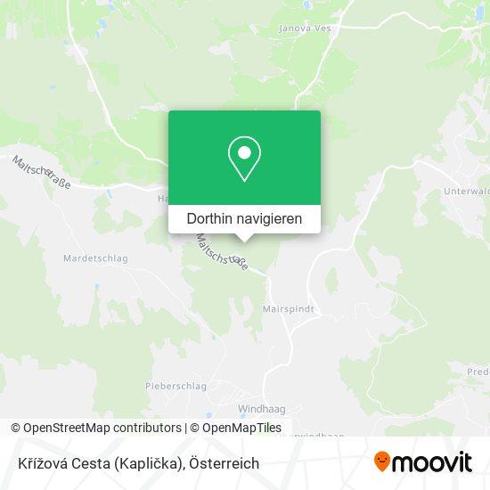 Křížová Cesta (Kaplička) Karte