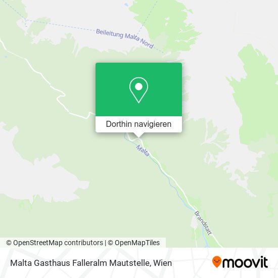 Malta Gasthaus Falleralm Mautstelle Karte