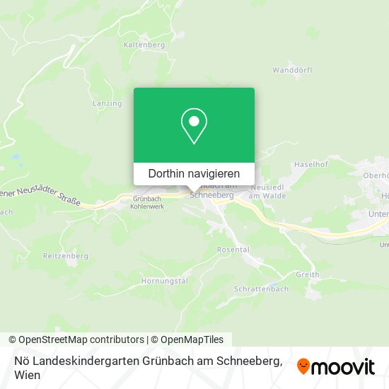 Nö Landeskindergarten Grünbach am Schneeberg Karte