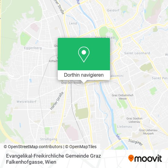 Evangelikal-Freikirchliche Gemeinde Graz Falkenhofgasse Karte