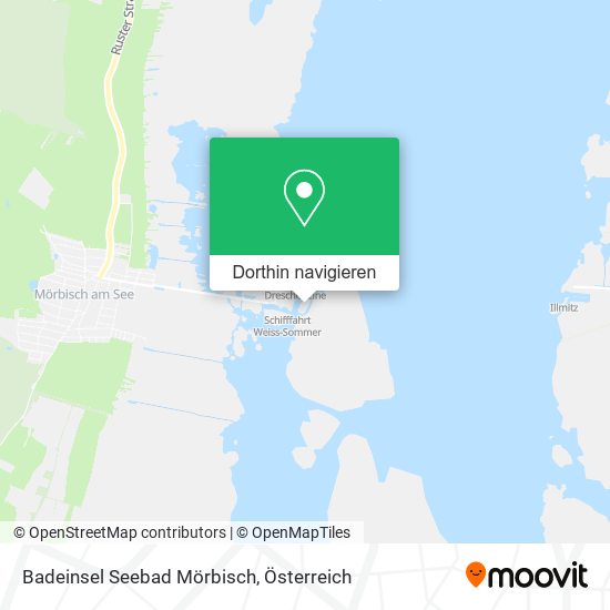 Badeinsel Seebad Mörbisch Karte