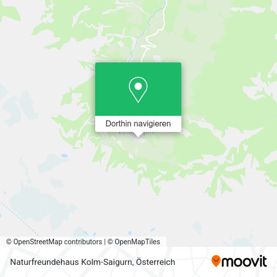 Naturfreundehaus Kolm-Saigurn Karte