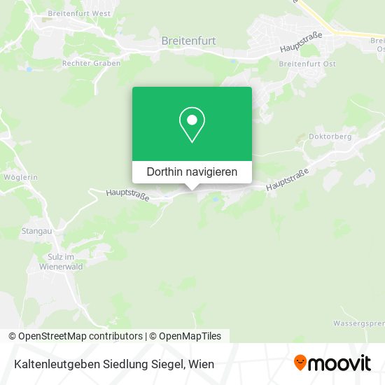 Kaltenleutgeben Siedlung Siegel Karte