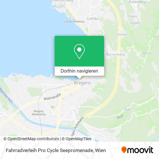 Fahrradverleih Pro Cycle Seepromenade Karte
