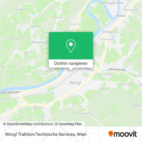 Wörgl Traktion / Technische Services Karte