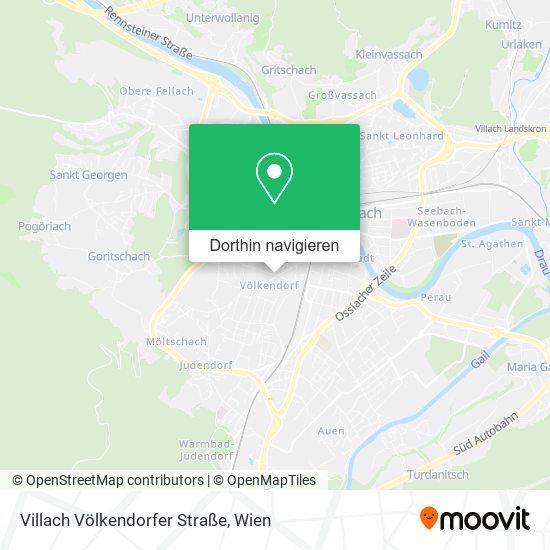 Villach Völkendorfer Straße Karte