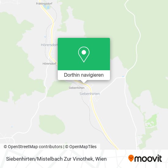 Siebenhirten / Mistelbach Zur Vinothek Karte