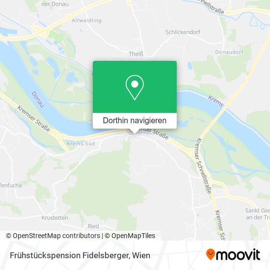 Frühstückspension Fidelsberger Karte