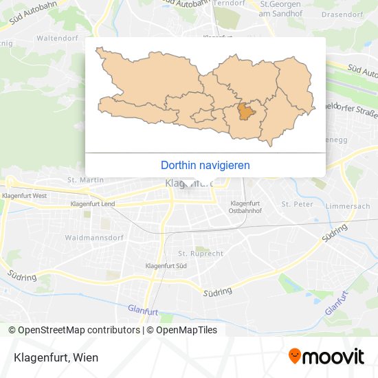 Klagenfurt Karte