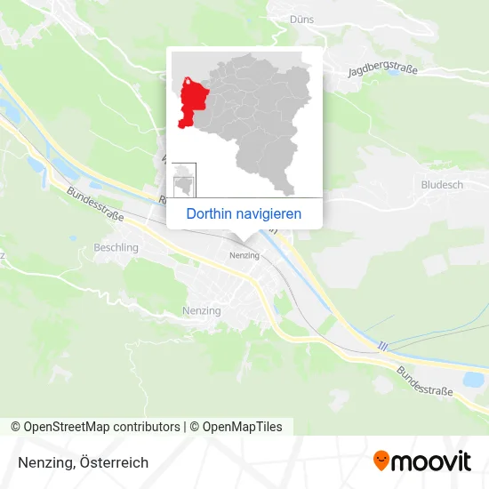Nenzing Karte