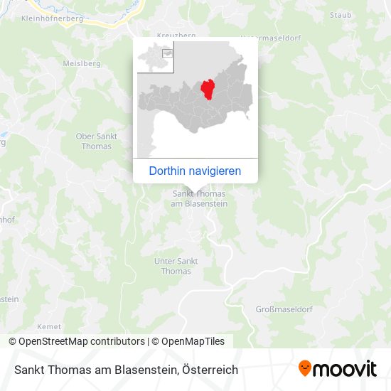 Sankt Thomas am Blasenstein Karte