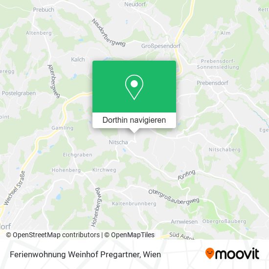 Ferienwohnung Weinhof Pregartner Karte