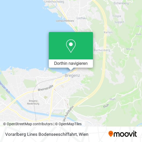 Vorarlberg Lines Bodenseeschiffahrt Karte