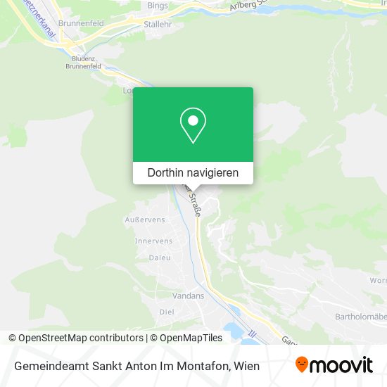 Gemeindeamt Sankt Anton Im Montafon Karte