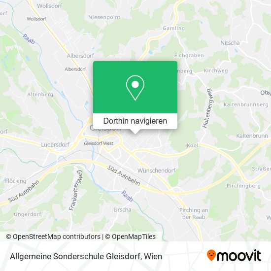 Allgemeine Sonderschule Gleisdorf Karte