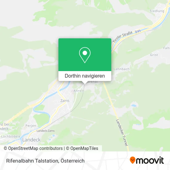 Rifenalbahn Talstation Karte