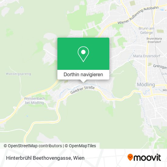 Hinterbrühl Beethovengasse Karte