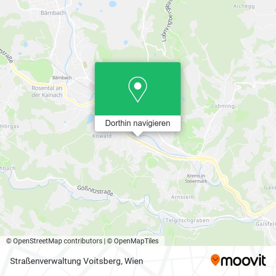 Straßenverwaltung Voitsberg Karte