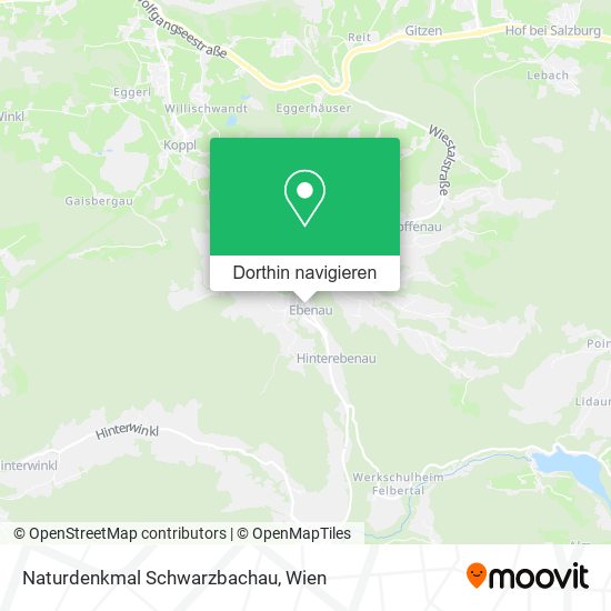 Naturdenkmal Schwarzbachau Karte