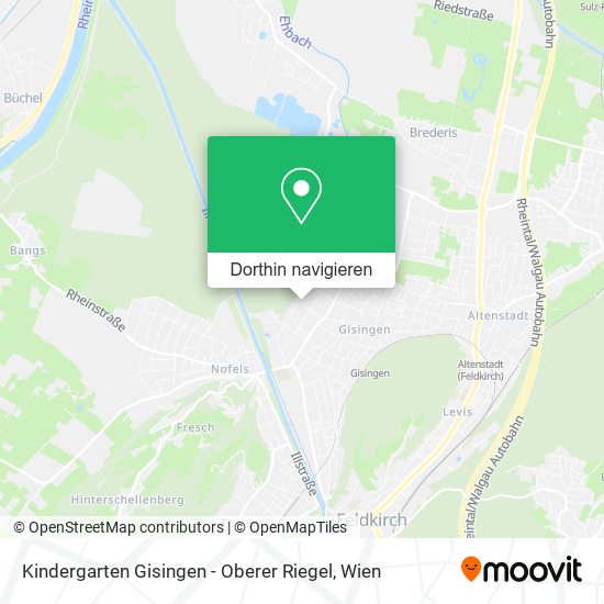 Kindergarten Gisingen - Oberer Riegel Karte