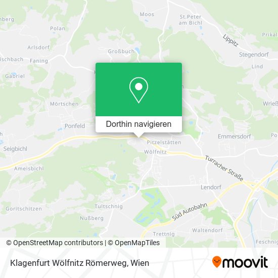 Klagenfurt Wölfnitz Römerweg Karte