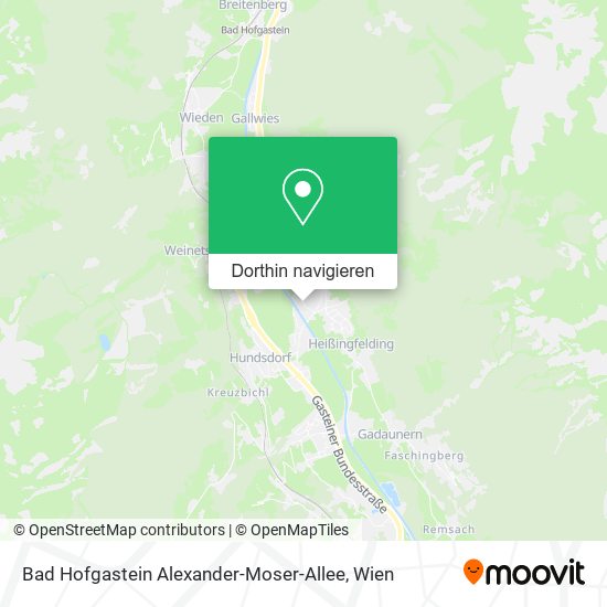 Bad Hofgastein Alexander-Moser-Allee Karte